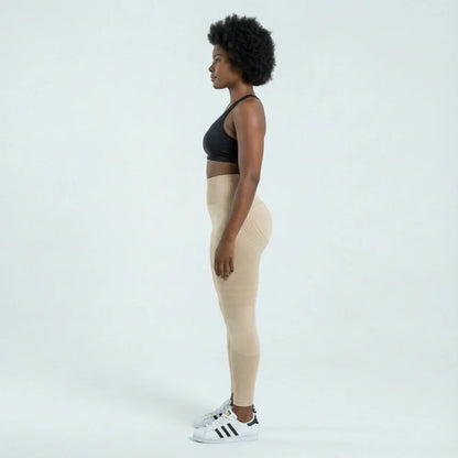 3D Leggings - Beige