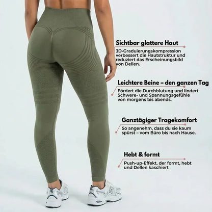 3D Leggings - Army Green