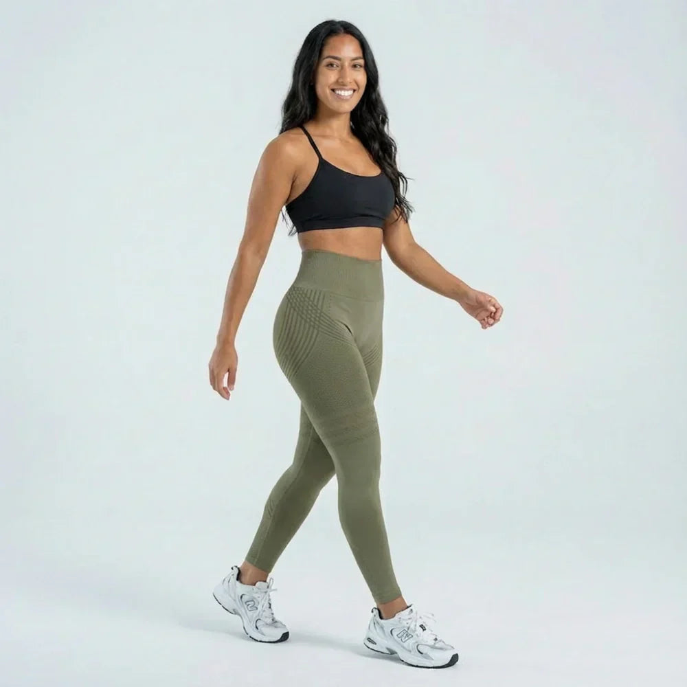 3D Leggings - Army Green