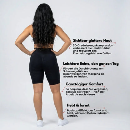 3D Short Leggings – Classic Black