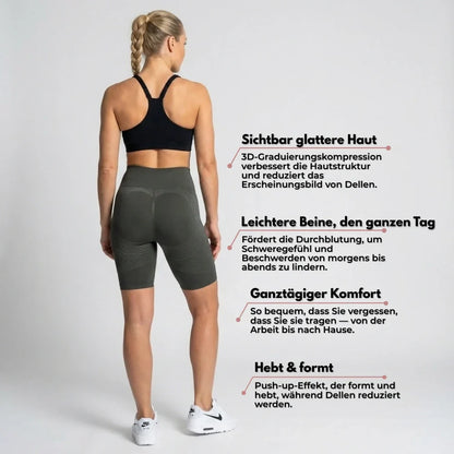 3D Short Leggings – Dark Gray