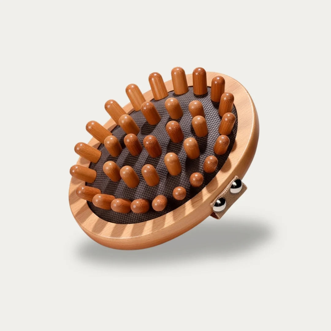 Wooden Anti-Cellulite Body Roller – Boosts Blood Circulation and Smooths Skin