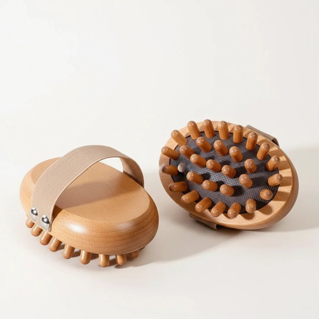 Wooden Anti-Cellulite Body Roller – Boosts Blood Circulation and Smooths Skin