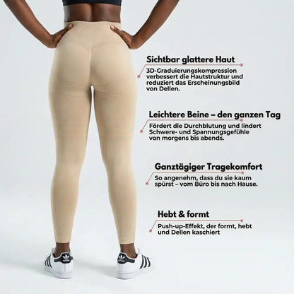 3D Leggings - Beige